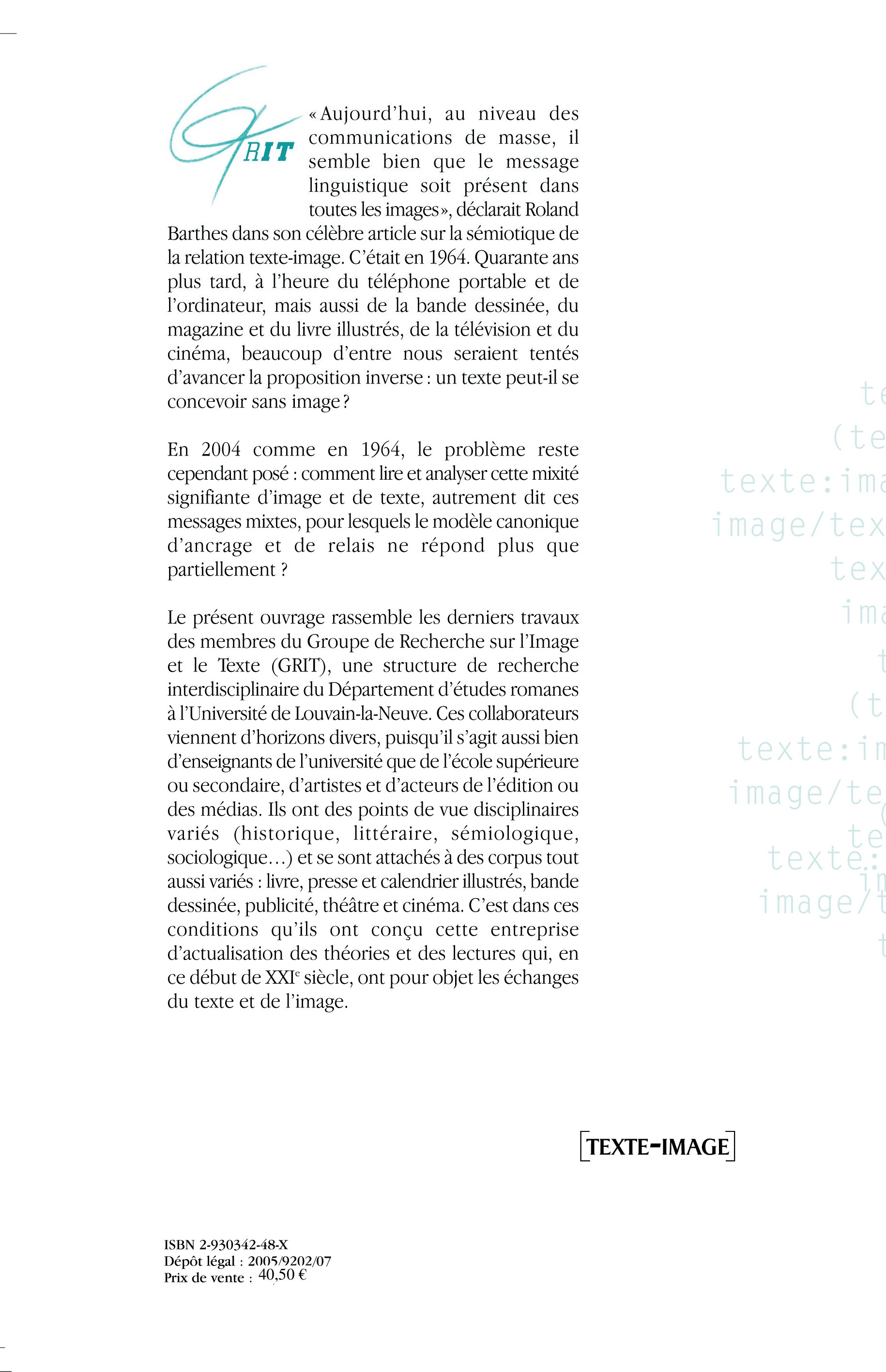 Image verso