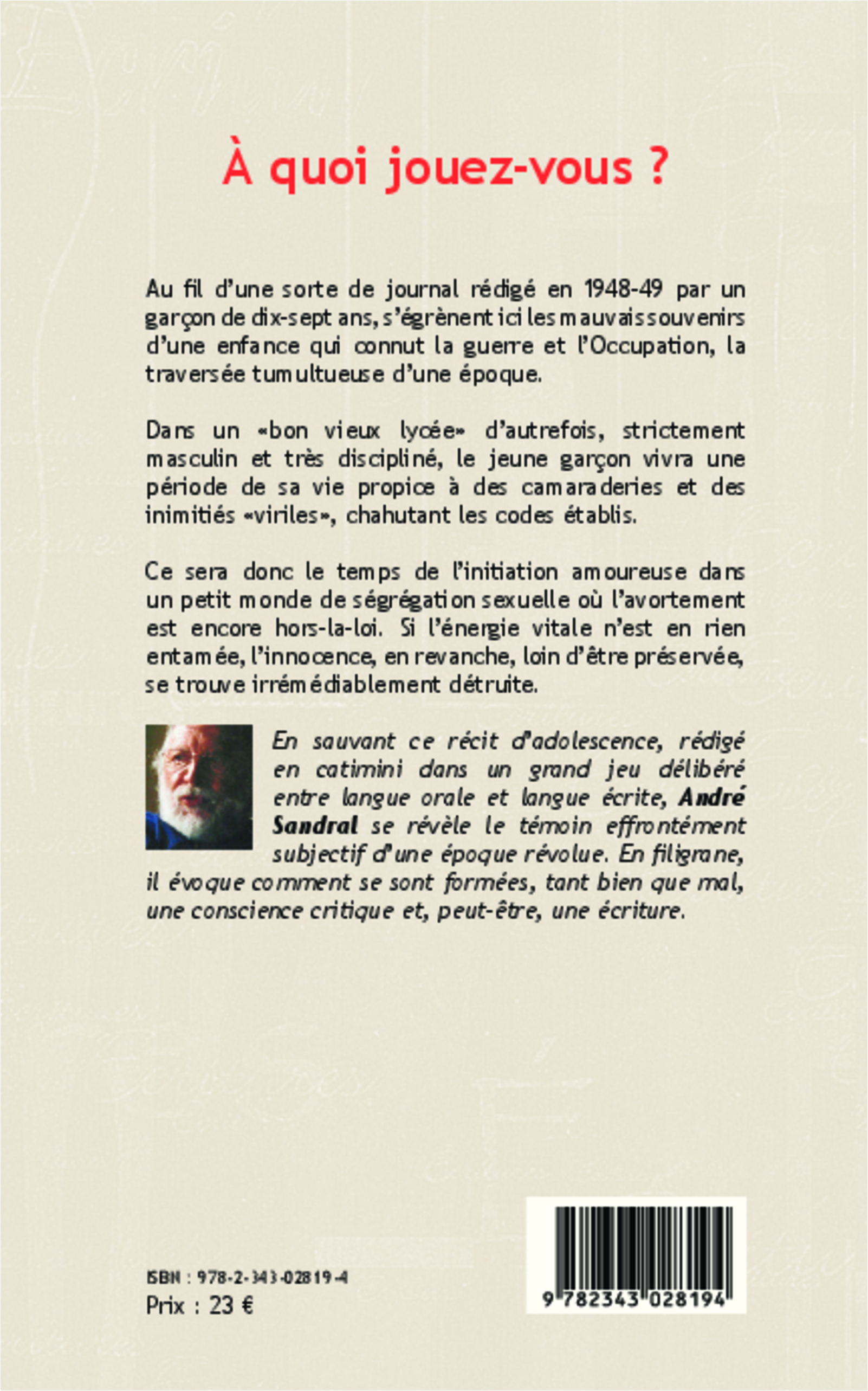 Image verso