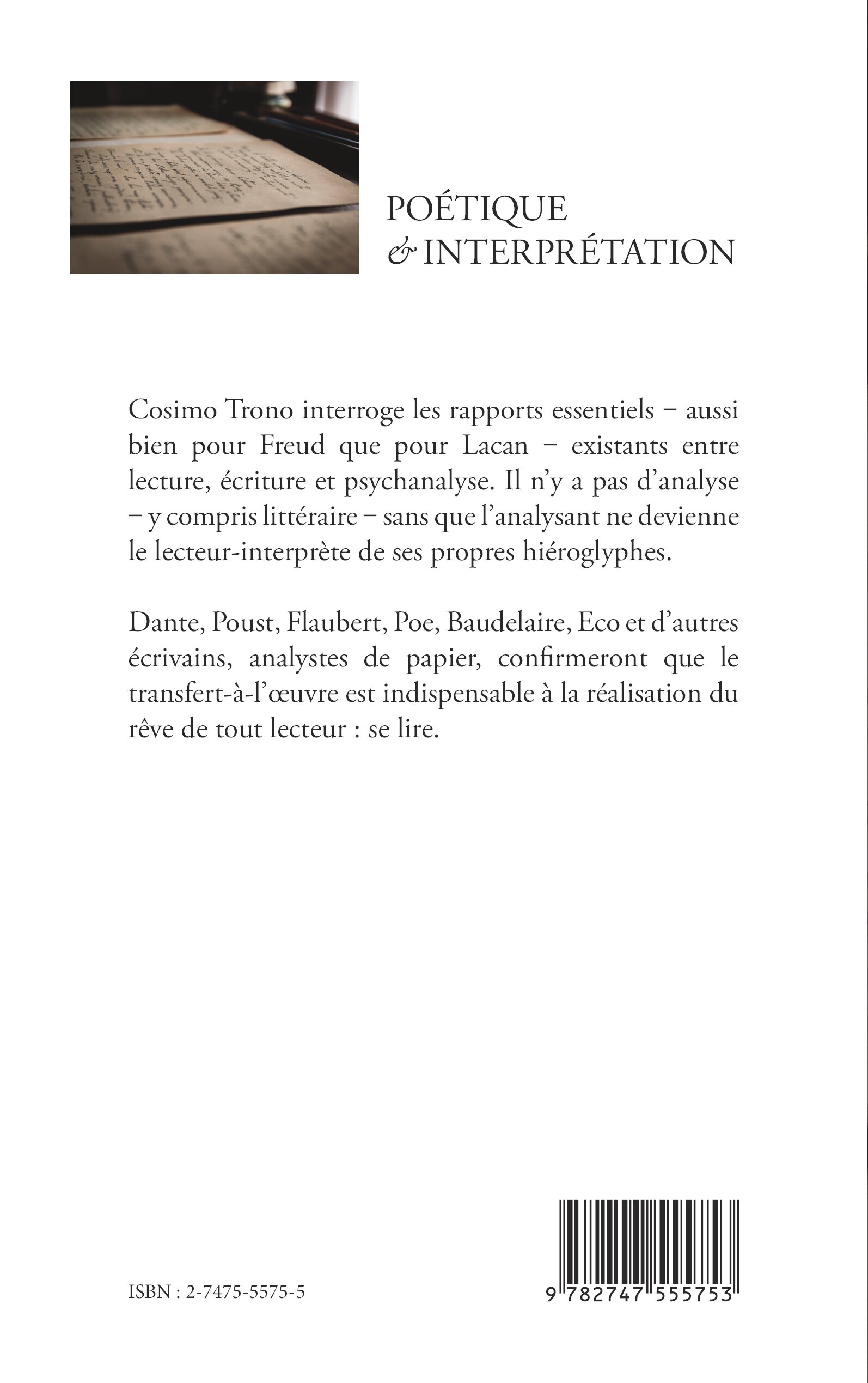 Image verso