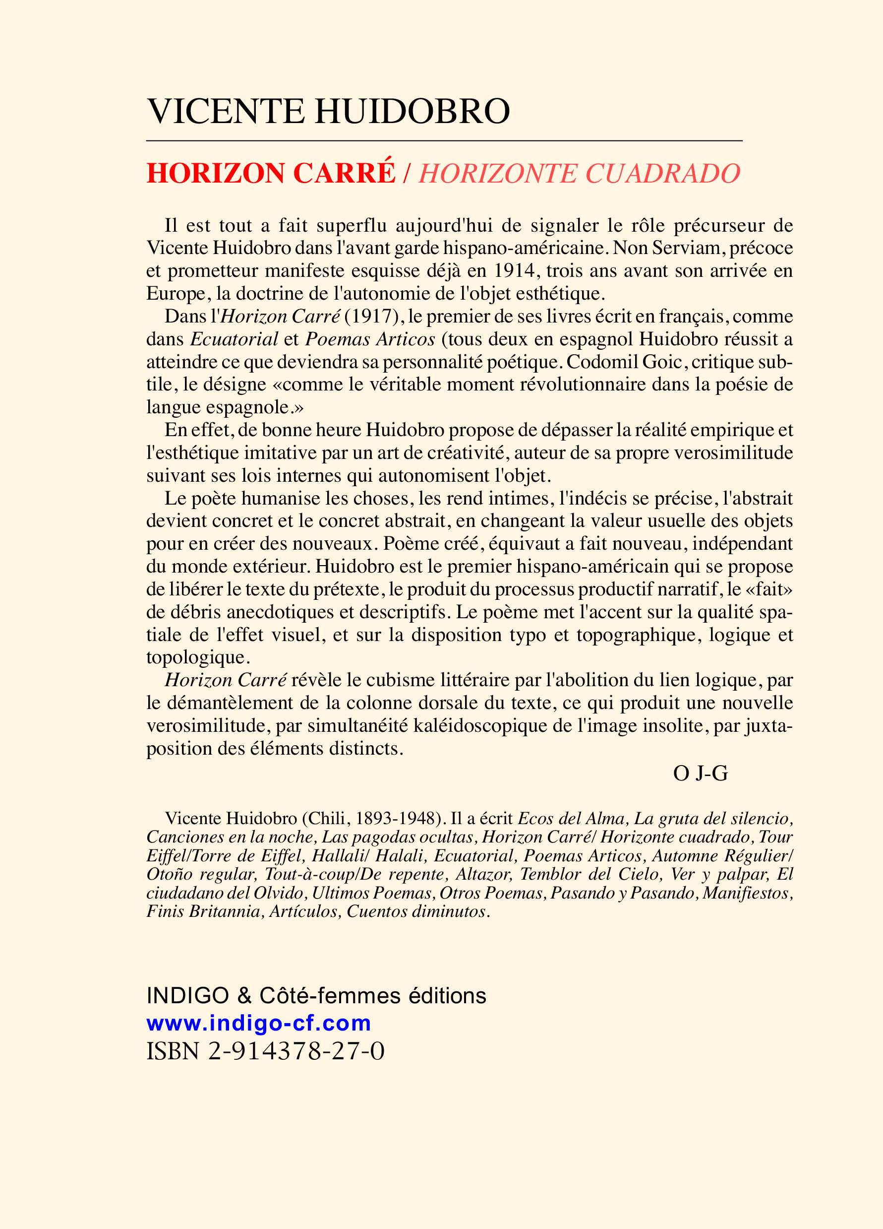 Image verso