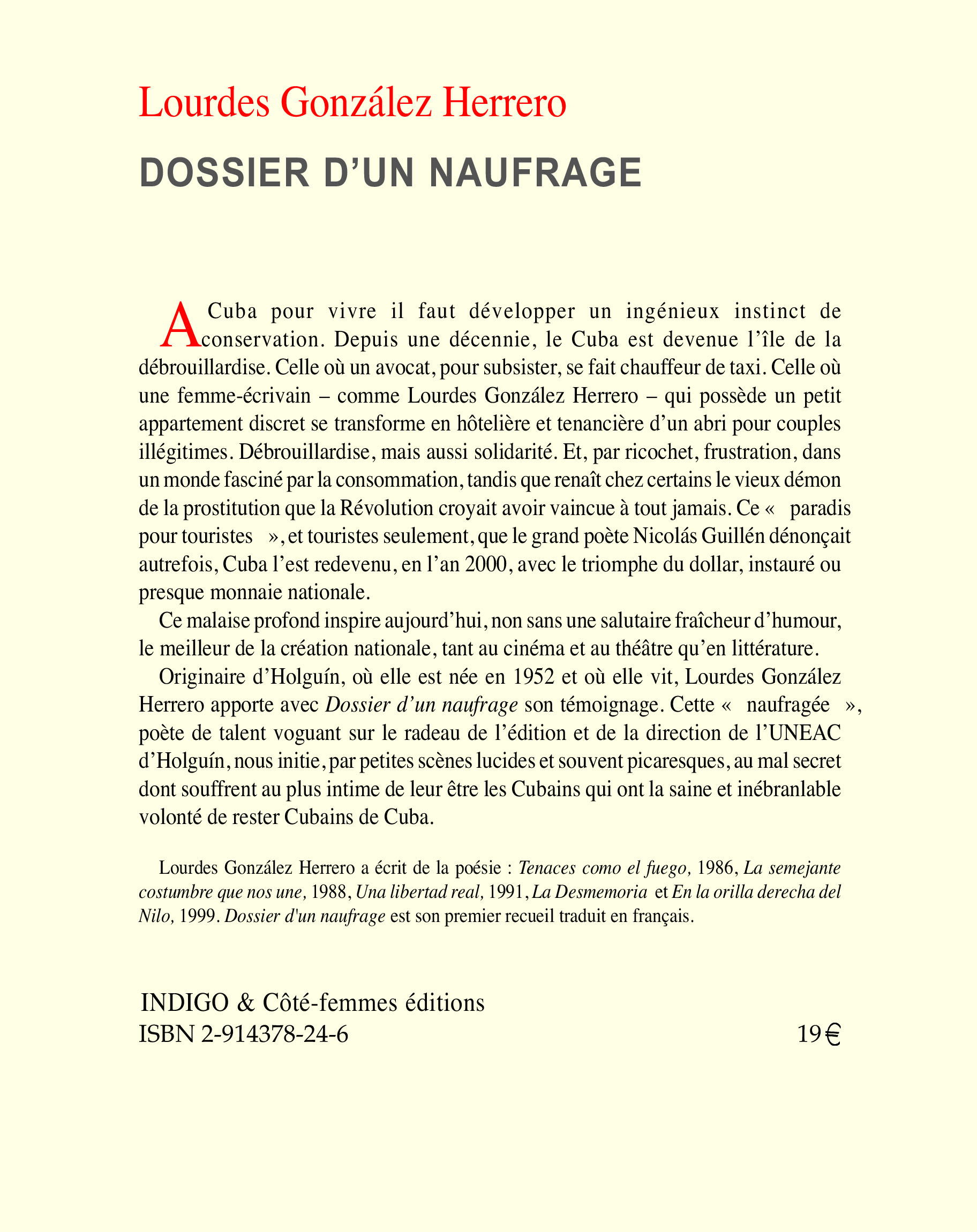 Image verso