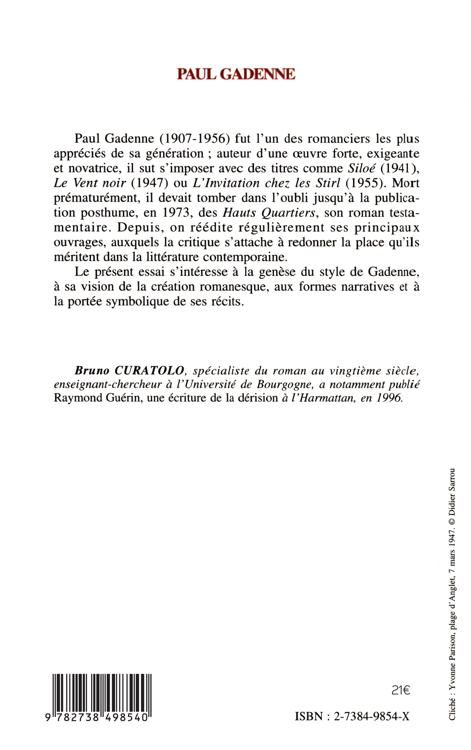 Image verso