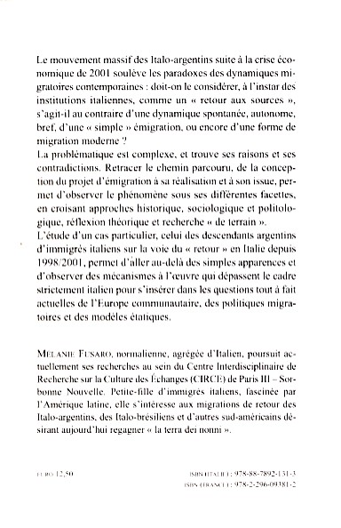 Image verso