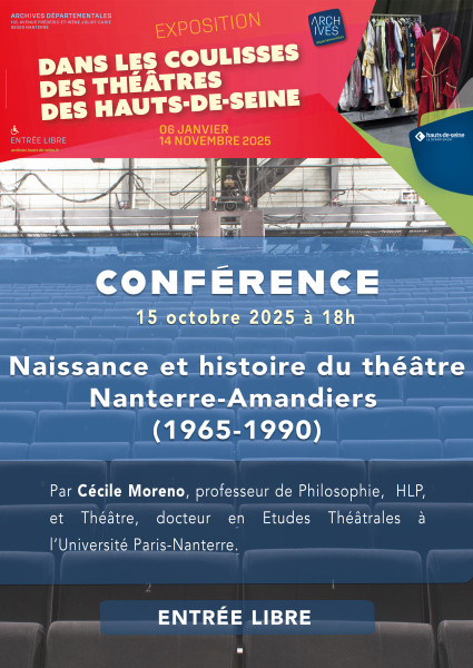 Conférence de Cécile Moreno le 15 octobre 2025 aux Archives départementales des Hauts de Seine