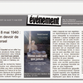 LES DERNIÈRES ACTUALITÉS - Daniel Couriol, pour un devoir de mémoire actif et universel...