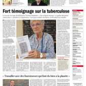 LES DERNIÈRES ACTUALITÉS - Fort témoignage sur la tuberculose