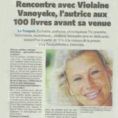 LES DERNIÈRES ACTUALITÉS - Rencontre avec Violaine Vanoyeke au Touquet