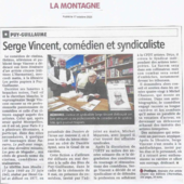 LES DERNIÈRES ACTUALITÉS - Serge vincent, comédien et syndicaliste