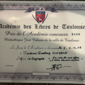 LES DERNIÈRES ACTUALITÉS - 1er Prix du concours de l’académie des livres de Toulouse - catégorie biographie