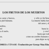 LES DERNIÈRES ACTUALITÉS -  Le poème Los frutos de los muertos