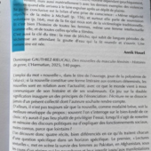 LES DERNIÈRES ACTUALITÉS - Notes de Lectures