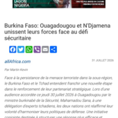 LES DERNIÈRES ACTUALITÉS - De Ouahigouya au 