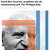 LES DERNIÈRES ACTUALITÉS - David Ben Gourion, prophète laïc du messianisme juif