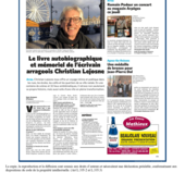 LES DERNIÈRES ACTUALITÉS - Le livre autobiographique et mémoriel de l'écrivain arrageois Christian Lejosne