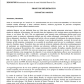 LES DERNIÈRES ACTUALITÉS - Dénomination du Centre de santé Adélaïde Hautval (5e)