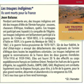 LES DERNIÈRES ACTUALITÉS - Les troupes indigènes