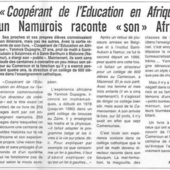 LES DERNIÈRES ACTUALITÉS - Un Namurois raconte 