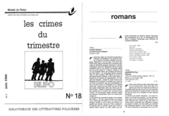 Les Crimes du trimestre n°18 (juin 1990)