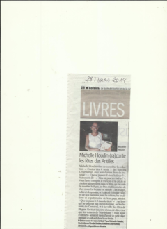 France Antilles mars 2014, QUE SE PASSE-T-IL DANS LE TIROIR ? de Michelle Houdin,