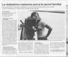 La réalisatrice rezéenne perce le secret familiale