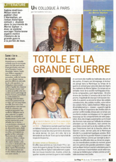 ARTICLE PARU DANS ANTILLES MAGAZINE