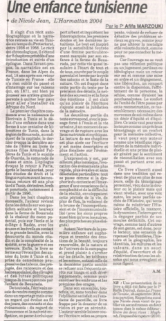 Article de la Presse de Tunisie