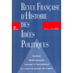 Revue française d'histoire des idées politiques - 19