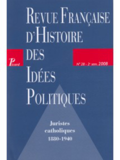 Revue française d'histoire des idées politiques - 28