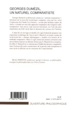 GEORGES DUMÉZIL, UN NATUREL COMPARATISTE