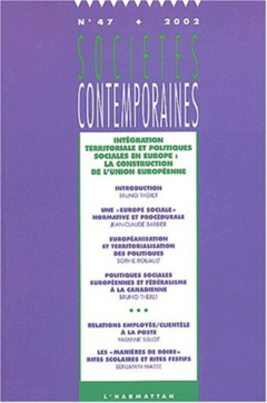 Intégration territoriale et politiques sociales en Europe : la construction de l'Union européenne