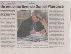 Un nouveau livre de Daniel Plaisance