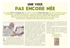 Une voix pas encore née