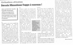 Daouda Mbouobouo frappe à nouveau