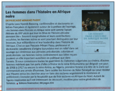 Les femmes dans l'histoire en Afrique noire