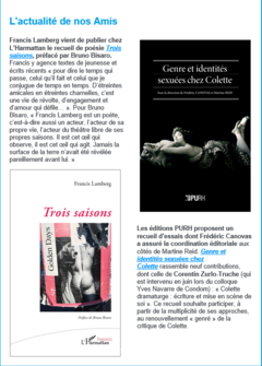 Les Amis d'Yves Navarre parle de Trois Saisons