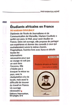 Etudiants africains en France de Mariam Coulibaly