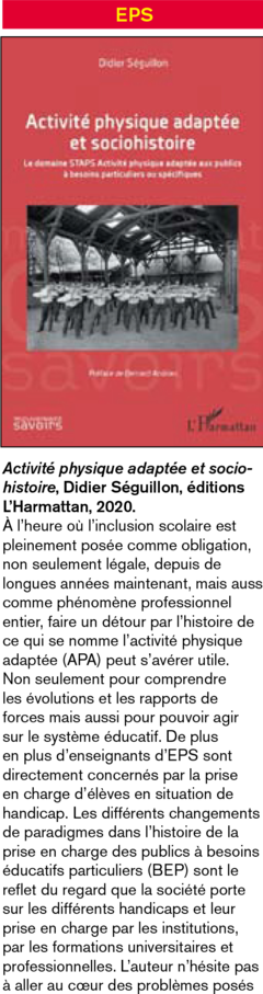ACTIVITÉ PHYSIQUE ADAPTÉE ET SOCIOHISTOIRE