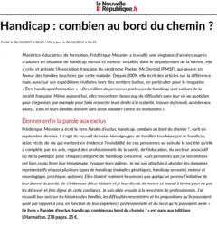 Handicap : combien au bord du chemin ?