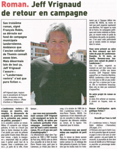 Le Télégramme du 9 mars 2013 : Landerneau revivra