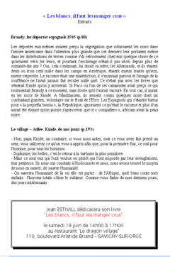 les blanc, il faut les manger tout cru - extraits