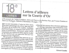 Lettres d'ailleurs sur la Goutte d'Or