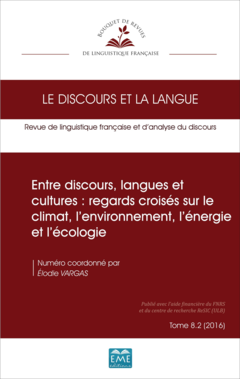 Entre discours, langues et cultures : regards croisés sur le climat, l'environnement, l'énergie et l'écologie