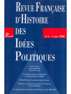 Revue française d'histoire des idées politiques - 4