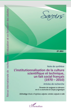 Institutionnalisation de la culture scietifique et technique, un fait social francais