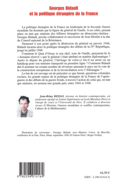 Georges Bidault et la politique étrangère de la France