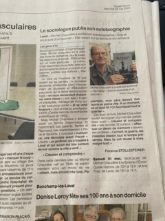 Le sociologue publie son autobiographie