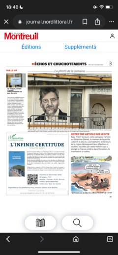 L'infinie certitude - Montreuil éditions