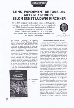 le nu fondement de tous les arts plastiques selon Ernst Ludwig Kirchner