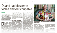 Quand l'adolescente violée devient coupable