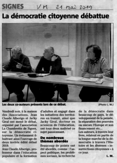 La démocratie citoyenne débattue